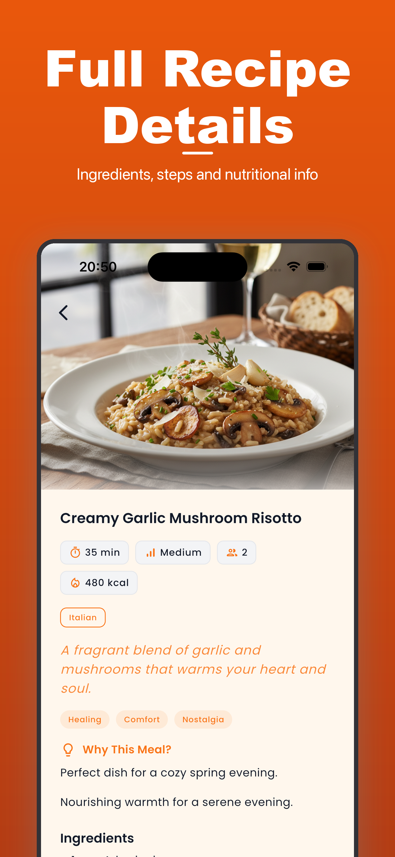 MealIdeas AI photo-to-recipe feature